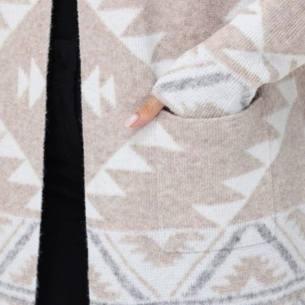 Frye Ladies' Patterned Cardigan Sweater Size XL - Picture 4 of 7